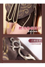 1/3 Delusion Genshin Impact Hu Tao Brown Outfit Cosplay Costume